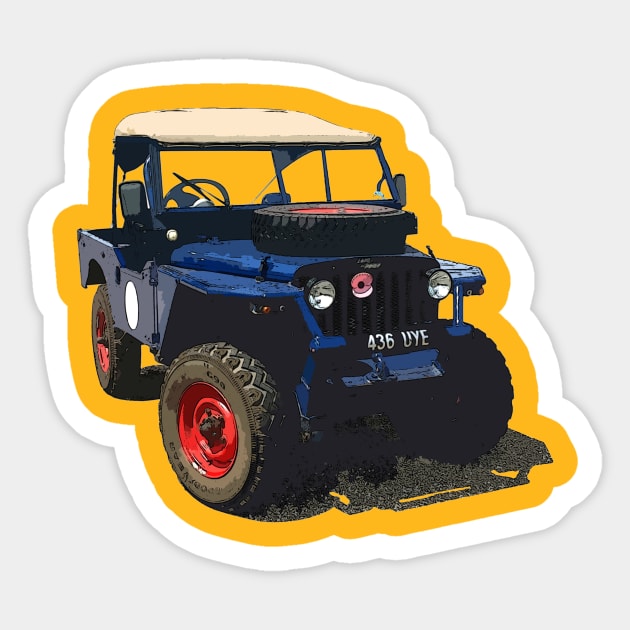 1955 Land Rover - Mavis Sticker by LukeHarding